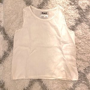 Sleeveless Linen Shirt